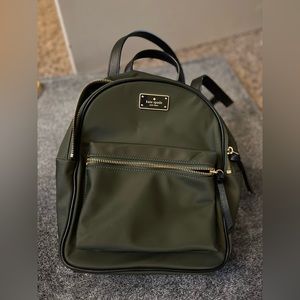 Hunter green Kate Spade backpack purse
